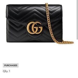 GG MARMONT WALLET ON CHAIN